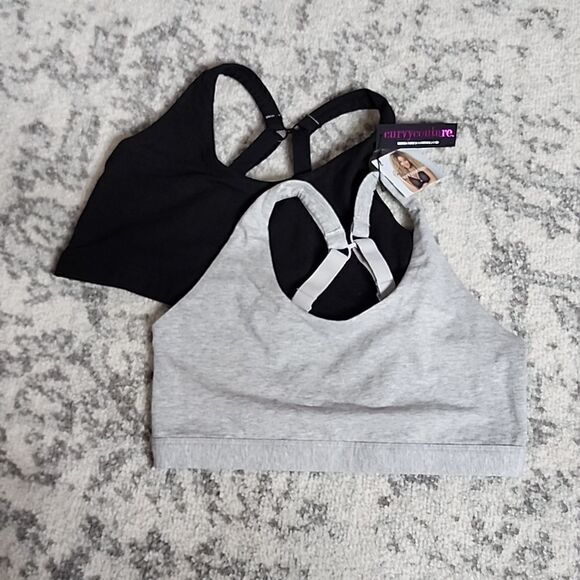 1372 NWT Cotton Comfort 2-Pack Bralette Size Medium - Picture 4 of 8